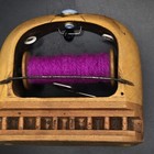 Vtg Reilly   Sons Antique Wooden Sewing Weaving Loom Thread Ribbon R534 Shuttle
