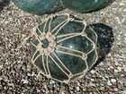 Glass Fishing Float Buoy Ball Vintage Japanese Diameter 24cm 9 4in Net Japan