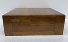 Vtg Antique Two  2  Drawer Oak Wood Library Card Catalog Index File Cabinet Box