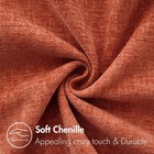      New Miulee 18x18 Burnt Orange Chenille Throw Pillow Covers Set 2pc