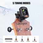 Lt-3 Guitar Tuner Rechargeable  Clip On Tuner With Lcd Color Display  Chromat   