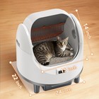 Self Cleaning Litter Box  Open Top Design Automatic Cat Litter Box For Cats