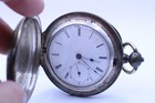 Bunker Hill Watch Co  Springfield Mass  71732 Sterling Case Pocket Watch  m16 