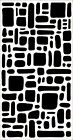 Really Great Stencils  Blocks 1   4x9   Spaces  Background Stencil  Layering