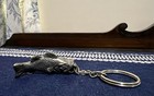Charming Large Mouth Bass Pewter Key Chain