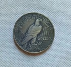 Us Hobo Nickel 1924 Peace Dollar Skull Zombie Skeleton Coin