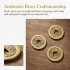 6pcs Feng Shui Coins Set Chinese I Ching Brass Coin For Good Luck Success Ancien