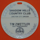 Vintage Golf Course Bag Tag - Shadow Hills Country Club - Junction City Oregon