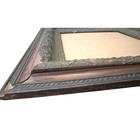 Large Antique Ornate Wood Photo art Frame Aged Worn Distressed Vintage 30x25 5   