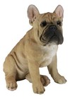 Ebros Large Lifelike Realistic French Bulldog Statue With Glass Eyes 15 75  Tall
