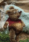 Hooked Unfinished  honey Bear  Pearl Mcgown 3d 9x12 Project Of Hooking Teacher 