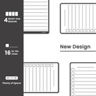 Magnetic To Do List White Board For Fridge  Multifunctional Dry Erase List Board