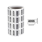 Consecutive Number Stickers 4001 To 5000 Inventory Label Black Numbers