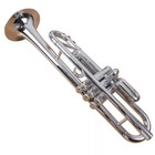 Tromba Plastic Bb Trumpet-silver  B Flat  Open Box  Fast Delivery