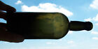 Antique Vtg Early 19th C 1820s Pontilled Black Glass Beer Or Wine Bottle 9 25 In