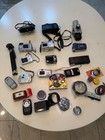 Lot Of Digital Cameras Compact Point   Shoots  Camcorder With Accessories As Is