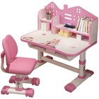 Children Learning Desk Chair Set Height Adjustable With Drawers   Storage Table