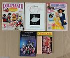 Collectible Doll Magazines Books Lot Of 5 Cloth Dolls Fashion Costumes Dollmaker