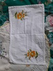 Vintage Embroidered Mats Tray Cloths Chair Backs Mixed Lot