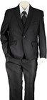 Art Hoffman Boy   s Shawl Collar 5 Piece Sateen Formal Tuxedo Suit Set - Clearance