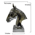 Horse Head Metal Statue Desk Shelf Decoration Figurine 12 