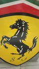Ferrari Logo  Porcelain Enamel Heavy Metal Sign 28 Inches Ss