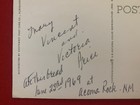 Vincent Price Handwritten Postcard Purch  From Vincent Price Estate 7e