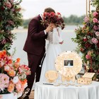 86pcs Wedding Guest Book Alternative Wooden Guest Sign In Tree Frame Baby Shower