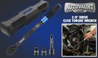3 8  Torque Wrench Snap Socket Professional Drive Click Ratcheting Christmas