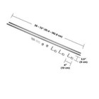 2-pack Umbra Cappa        Adjustable Curtain Rod For Windows     36 To 72    Drapery