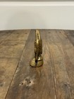 Vintage Cast Iron Eagle Paperweight Gold Black Americana Patriotic Shelf Decor