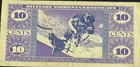 Usa Mpc 10 Cents Series 681 Military Payment Certificate Submarine Astronaut