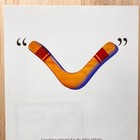 1994 Virgin Atlantic Airlines Boomerang Vintage Print Ad Plane Travel Advert