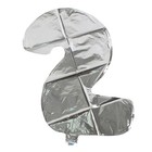Foil Number 2 Shape Balloon Birthday Wedding Silver 16 Inch