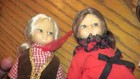 Antique Lot 3 Matching Dolls 6 Inch Hand Made   White European Vintage Old Rare