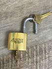 Vintage Almont Re-key Padlock With Key Lock