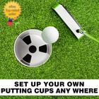 2pcs Golf Hole Cup abs Ivory White Plastic Golf Cups dimension 4 depth diameter