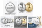 Custom Portrait Pendant     Upload Your Photo     Sterling Silver