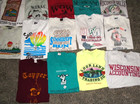 Vintage Wisconsin 1990s   80s  Lot Of 22 Graphic  T-shirts Size Xl  Tee Shirt