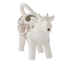 Pioneer Woman Agatha Cow Creamer Floral Brown Stoneware New