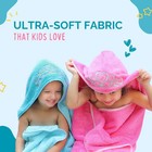 Princess Baby Bath Towel  ice Blue  Hooded Toddler Towels For Girls Up To 10