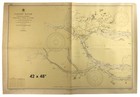 Old Map  Asia-china Canton River Whampoa Barrier Changshan Island 42 X 48 