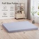 H zt Memory Foam Full Size Futon Mattress 75x54x5    Removable Cover Washable