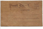 Antique Leather Postcard            i Just Caught My Train 