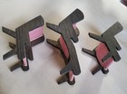 Artist Made Three Piece Dollhouse Miniature Wood Beach Furniture
