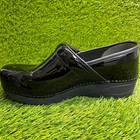 Dansko Xp 2 0 Womens Size 9 Black Classic Leather Professional Clogs Shoes