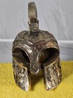 Beautiful Heavy Cast Metal Antique Brass Plated Miniature Roman Centurian Helmet