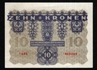 1922 Austria 10 Kronen Banknote Currency Series 1042 - Gem Uncirculated