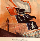 1942 Bausch   Lomb Ww Ii Advertisement Army Navy Treasury Flags Vtg Print Ad