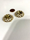 Gold Tone Metal Egg Stands - Set Of 2 - Vintage